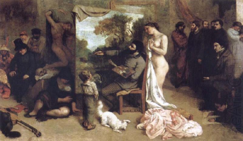 Gustave Courbet Detail of the Studio of the Painter,a Real Allegory china oil painting image